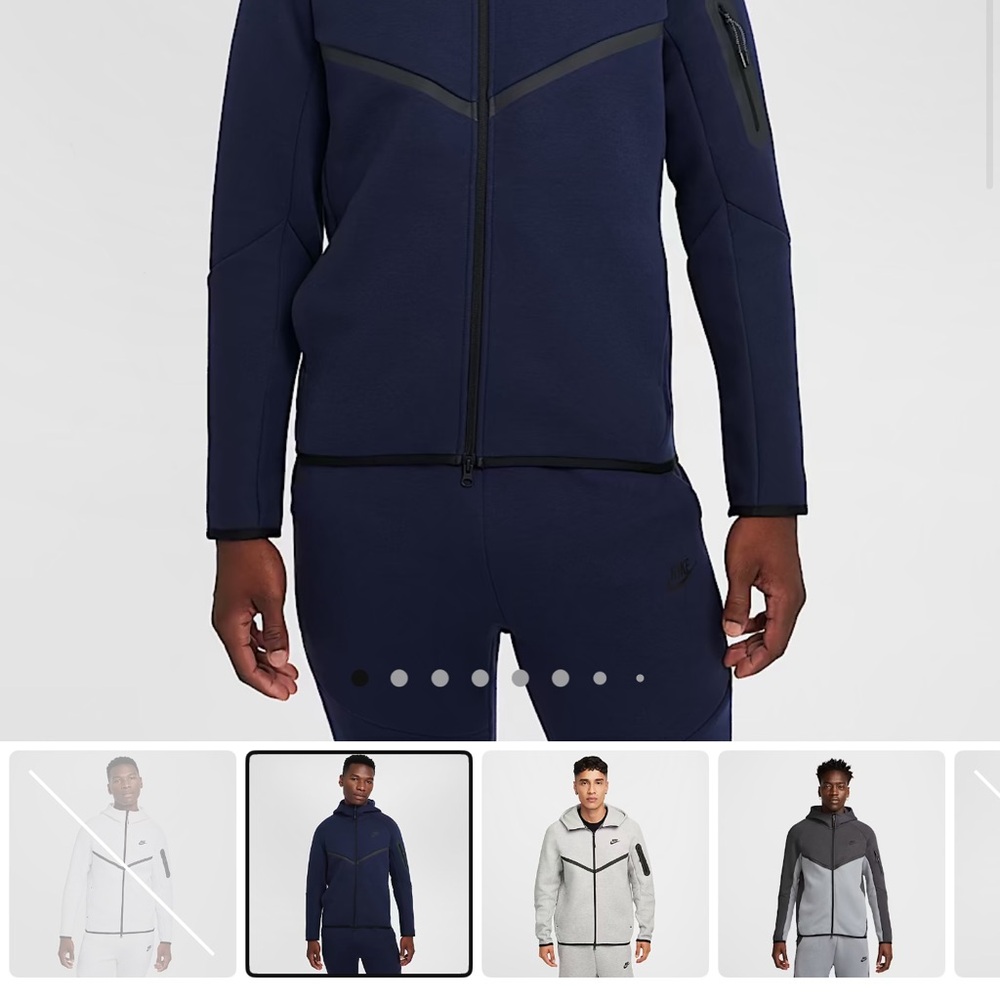 Nike Men's tech jacket navy blue NWT size small